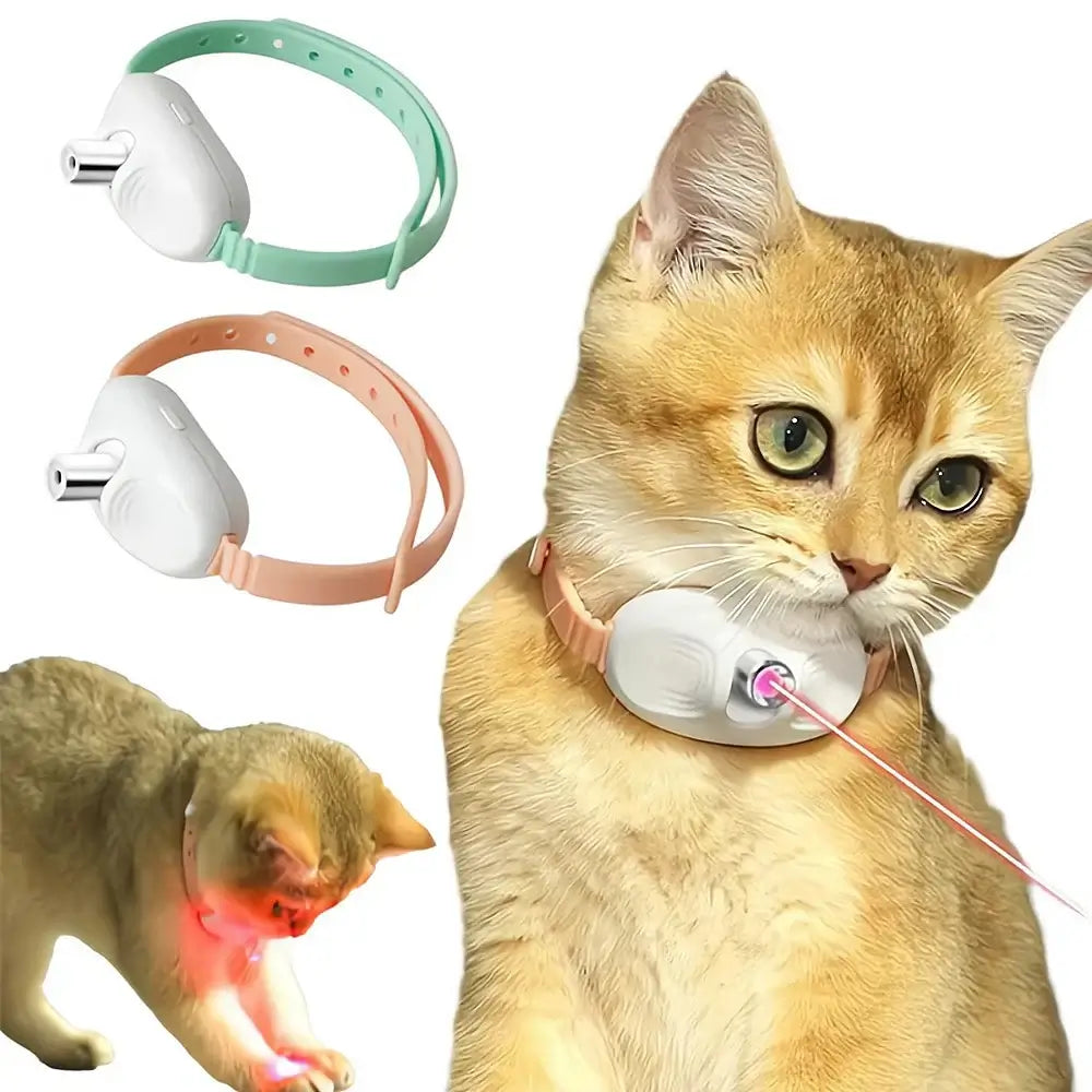 Smart Interactive Hands-Free Cat Laser Collar Toy